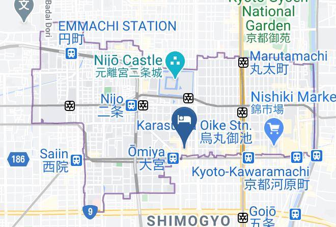 Kyoto City Nakagyo Ward - Meldia Stay Shijo Omiya Maps
