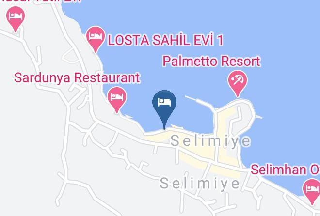 Mugla - Melek Hotels Selimiye Maps