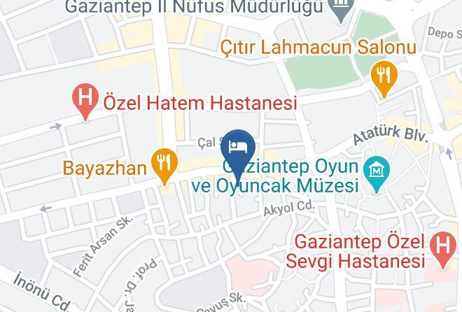 Sahinbey - Melek Lara Butik Otel Maps