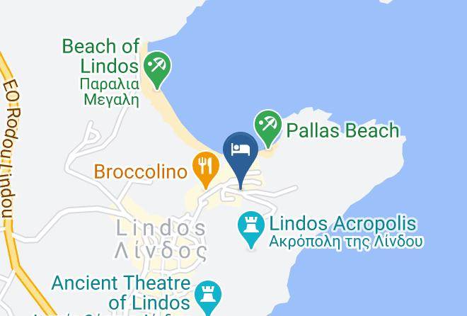 Dodecanese - Melenos Lindos Exclusive Suites Maps