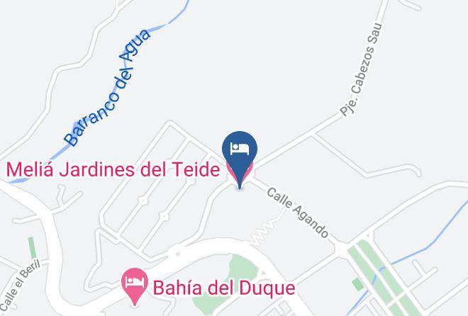 Santa Cruz De Tenerife - Melia Jardines Del Teide Maps