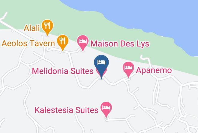 Thira - Melidonia Suites Maps