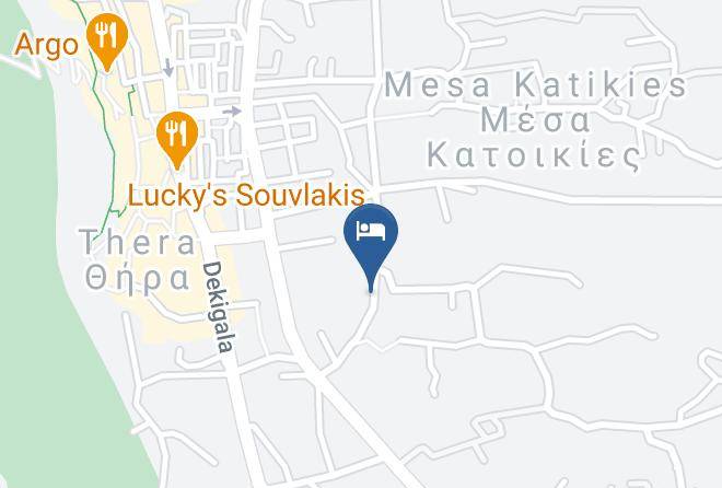 Thira - Melina Hotel Maps