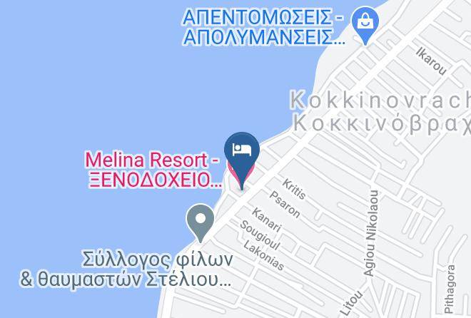Perifereiaki Enotita Nison - Melina Resort Maps