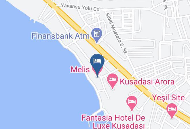 Kusadasi - Melis Hotel Maps