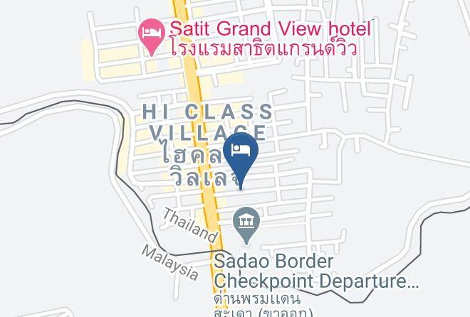 Amphoe Sadao - Melodi Hotel Dannok Soi 6 Maps