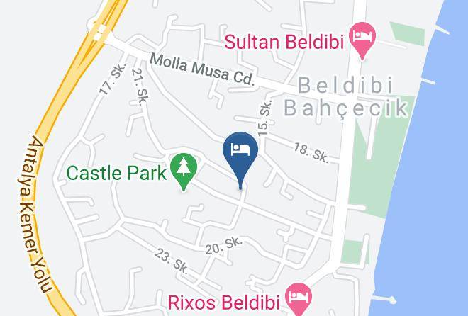 Konyaalti - Melodi Hotel Maps