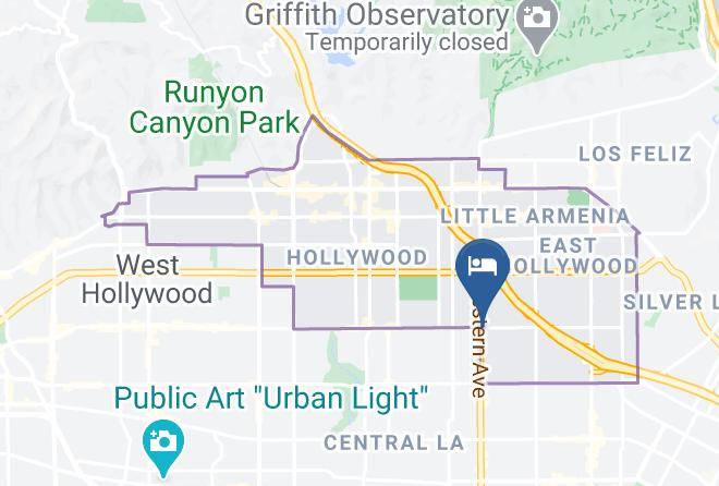 Los Angeles - Melrose Hostel Maps