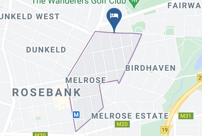 City Of Johannesburg - Melrose Place Guest Lodge And Conferencing Maps