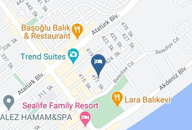 Konyaalti - Meltem Hotel Maps