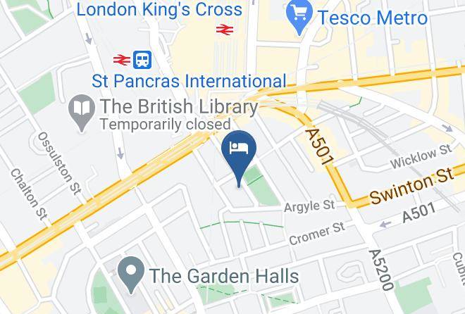 London - The Melville Hotel Kings Cross Maps
