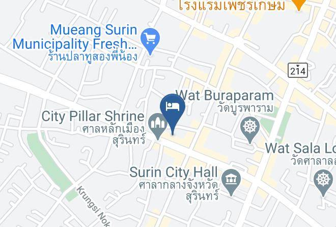 Amphoe Mueang Surin - Memorial Hotel Maps