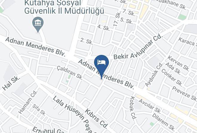 Kutahya Lala Huseyinpasa - Menderes Otel Maps