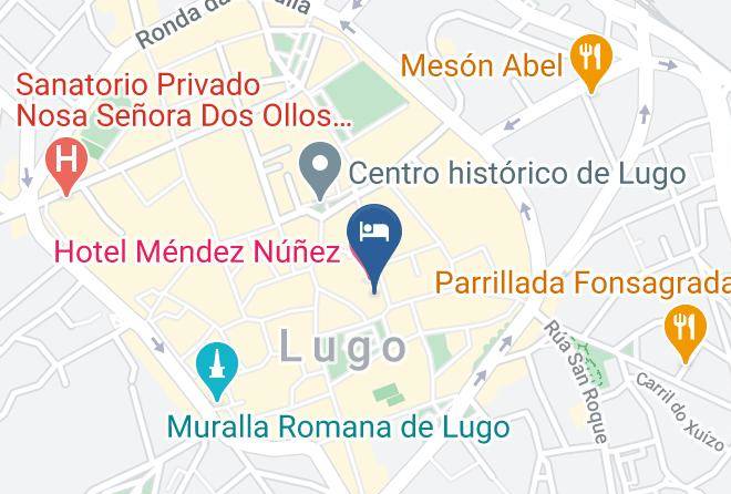 Lugo - Hotel Mendez Nunez Maps