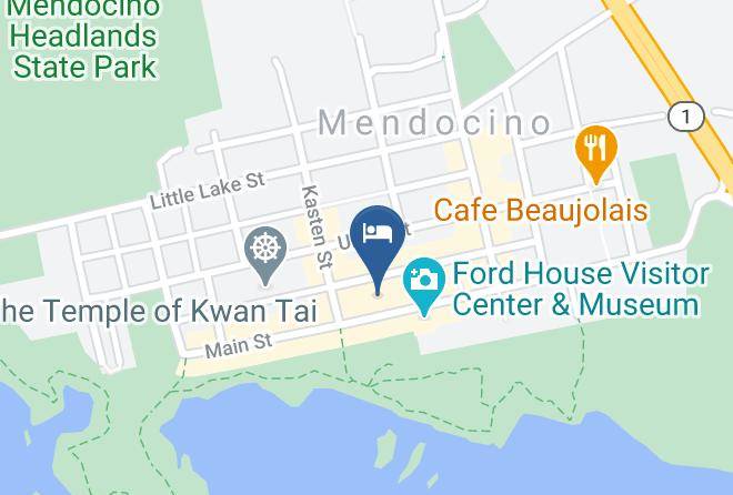Mendocino - Mendocino Hotel And Garden Suites Maps
