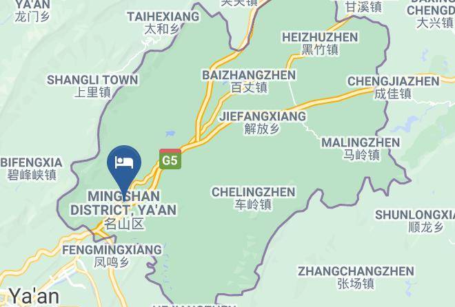Yaan - Mengquan Hotel Maps