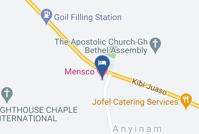 East Akim - Mensco Hotel Maps