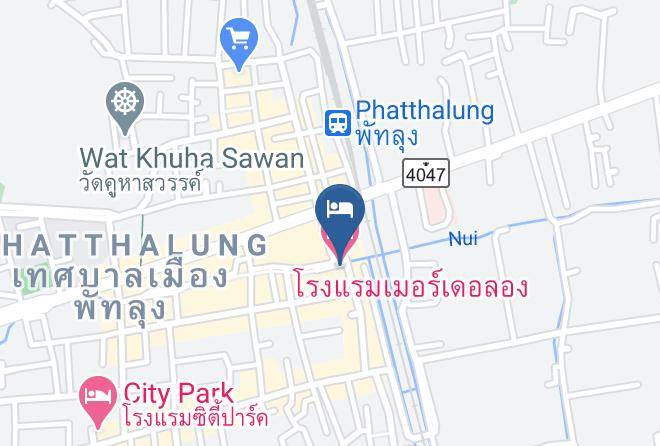 Amphoe Mueang Phatthalung - Mer De Long Hotel Maps