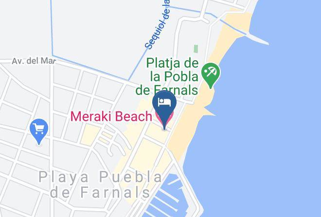 Valencia - Meraki Beach Hotel Maps