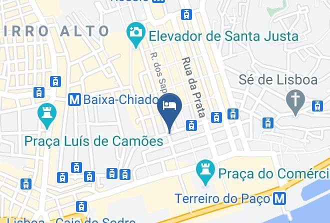 Lisbon - Meraprime Gold Design Hotel Maps