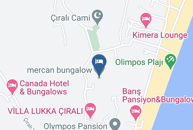 Antalya - Mercan Bungalow Maps