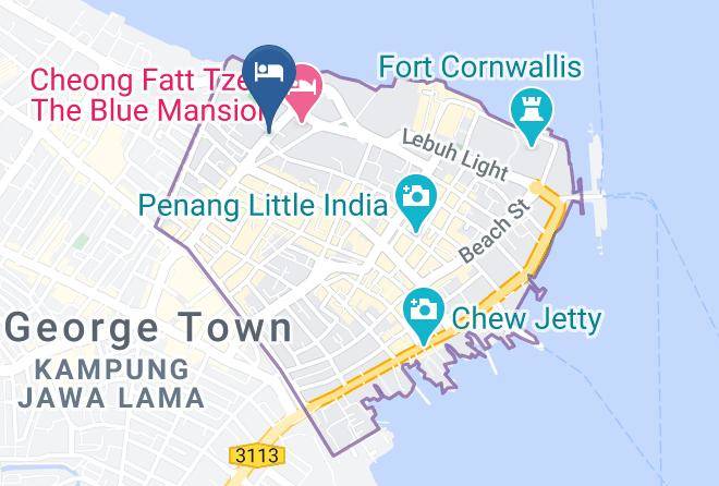Merchant Hotel Penang Map