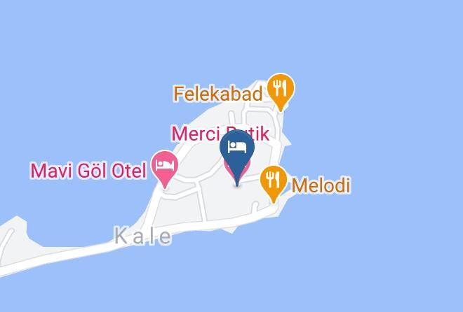 Egirdir - Merci Butik Hotel Maps