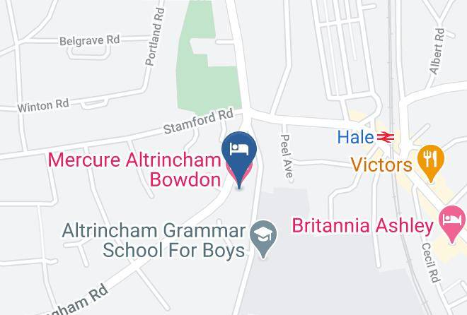 Greater Manchester - Mercure Altrincham Bowdon Hotel Maps