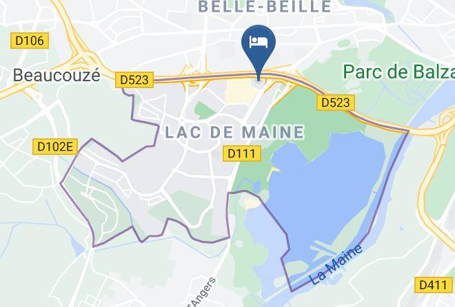 Maine Et Loire - Mercure Angers Lac De Maine Maps