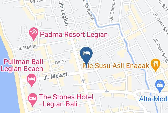 Badung Regency - Mercure Bali Legian Maps