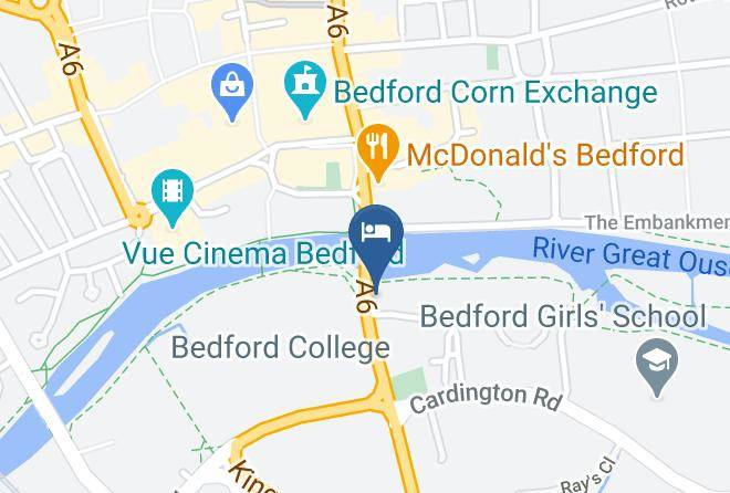 Bedford Borough - Mercure Bedford Centre Hotel Maps