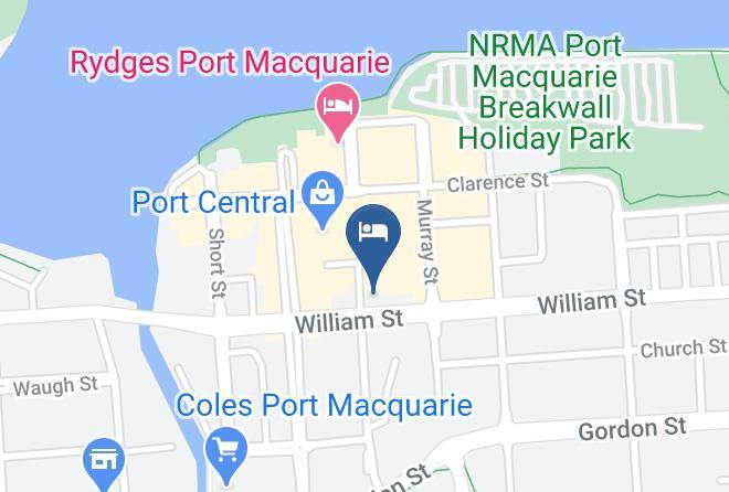 Mercure Centro Port Macquarie Map