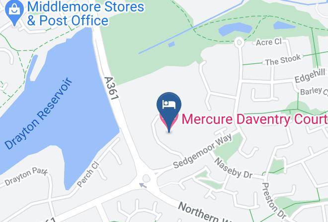 Northants - Mercure Daventry Court Hotel Maps