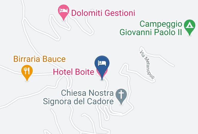 Belluno - Hotel Boite Maps