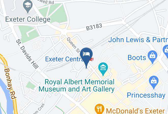 Mercure Exeter Rougemont Hotel Map