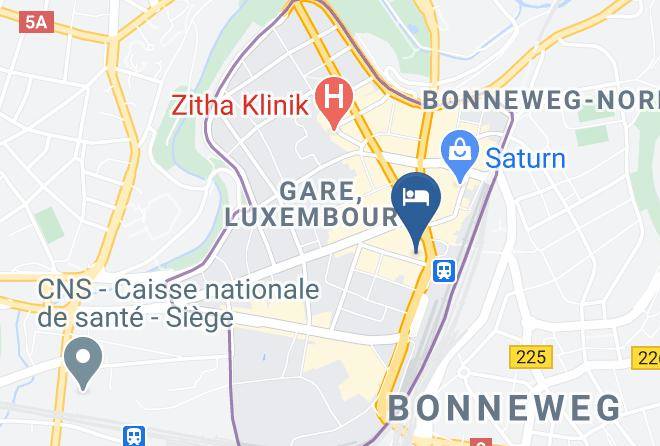 Luxembourg Gare - Boutik Hotel Maps
