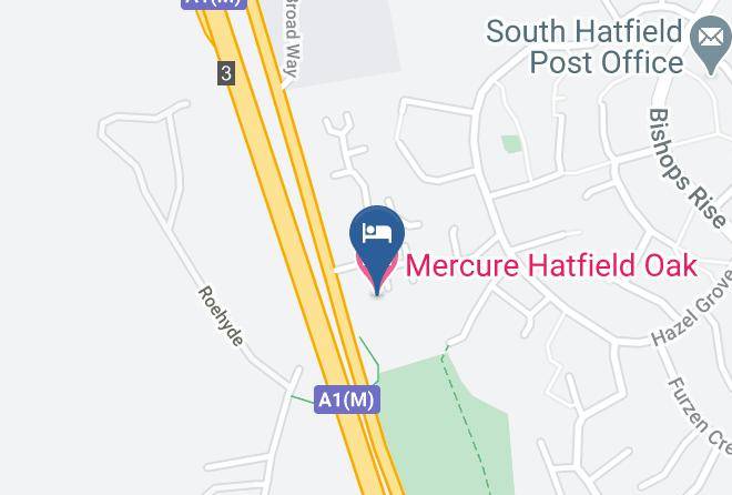 Mercure Hatfield Oak Hotel Map