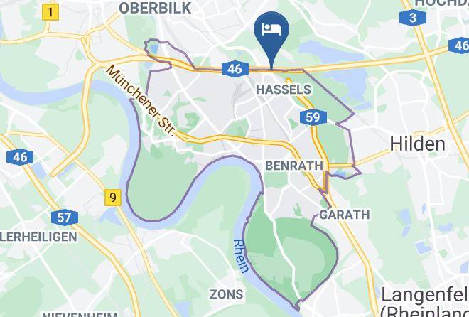 Mercure Hotel Duesseldorf Sued Map