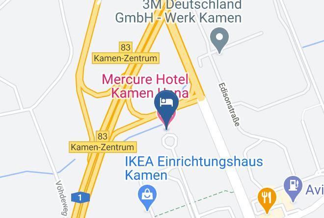 Unna - Mercure Hotel Kamen Unna Maps