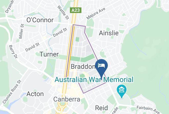 Braddon - Mercure Canberra Maps