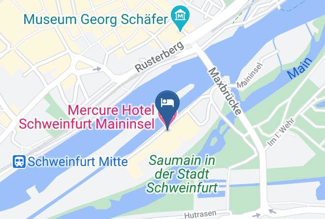 Schweinfurt - Mercure Hotel Schweinfurt Maininsel Maps