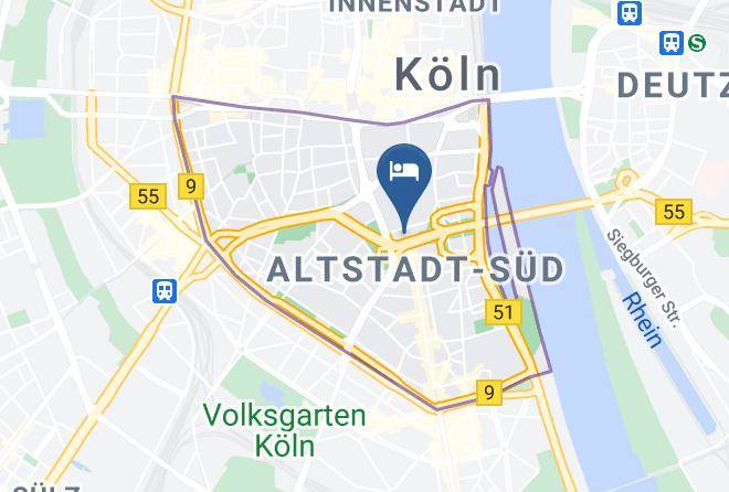 Cologne - Mercure Hotel Severinshof Koeln City Maps
