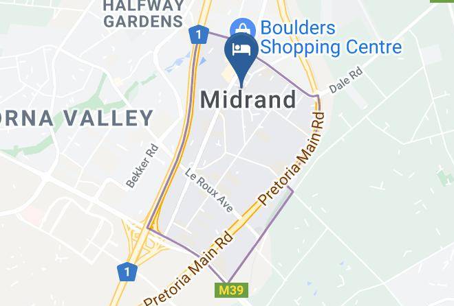 City Of Johannesburg - Midrand Executive Hotel Maps