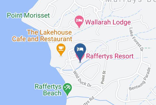 Lake Macquarie - Raffertys Resort Maps