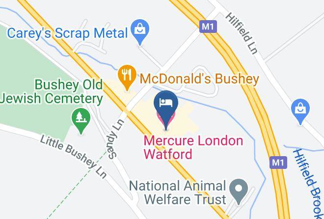 Herts - Mercure London Watford Hotel Maps