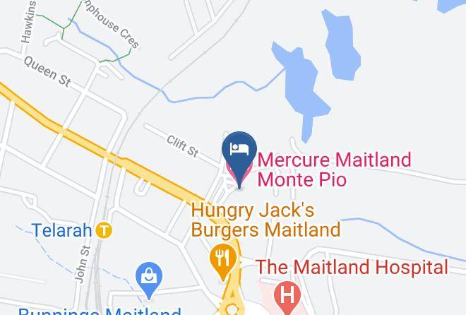 Maitland - Mercure Maitland Monte Pio Maps