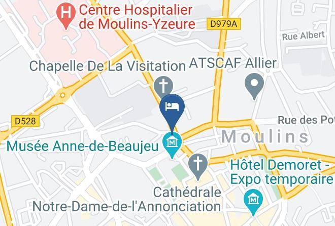 Allier - Mercure Moulins Centre Hotel De Paris Maps