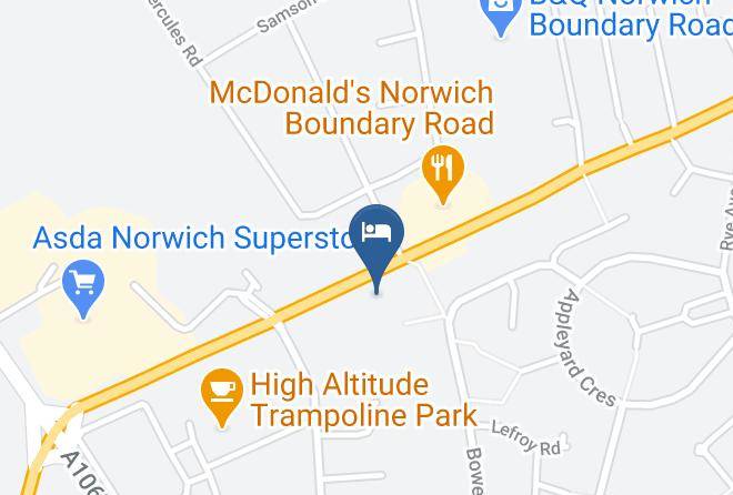 Norfolk - Mercure Norwich Hotel Maps