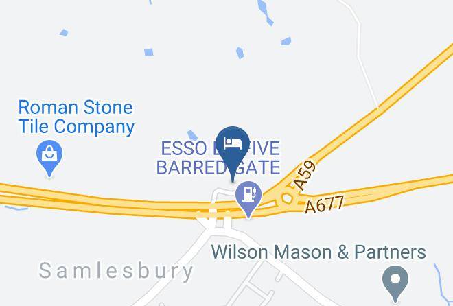 Lancs - Samlesbury Hotel Maps