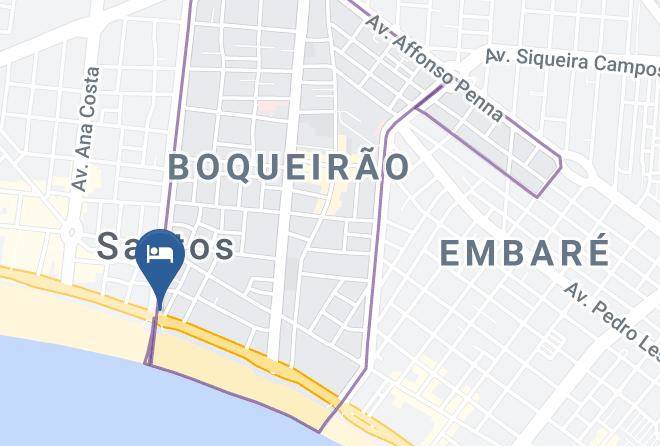 Santos - Ibis Santos Gonzaga Praia Hotel Maps